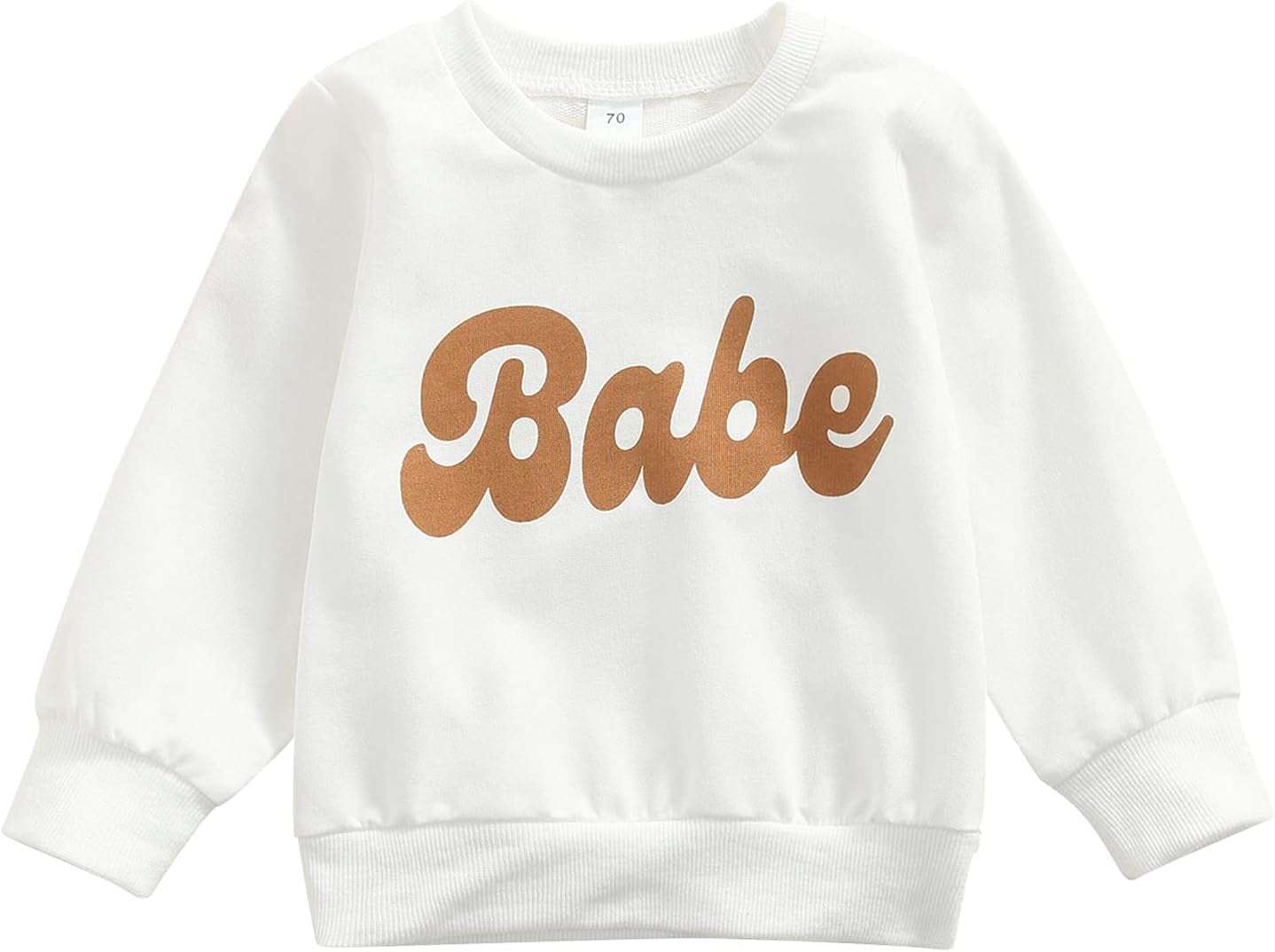 Infant Boy Sweatshirt Toddler Crewneck Sweater Newborn Baby Boy Girls Clothes Letter Printed Fall Spring Pullover Tops