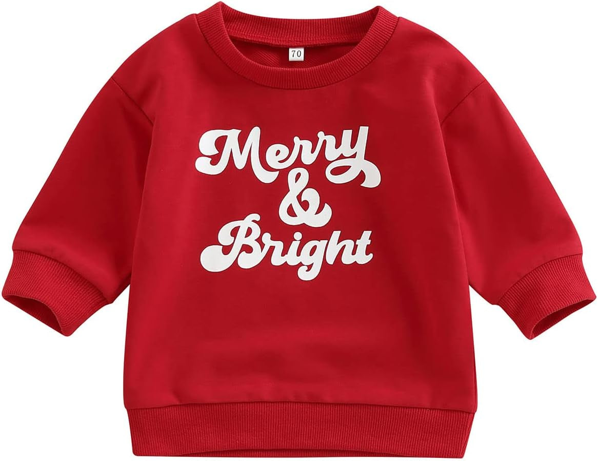 Infant Boy Sweatshirt Toddler Crewneck Sweater Newborn Baby Boy Girls Clothes Letter Printed Fall Spring Pullover Tops